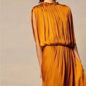 Beautiful burnt copper dress, CURRENT AIR large, stunning, very stylish and new!